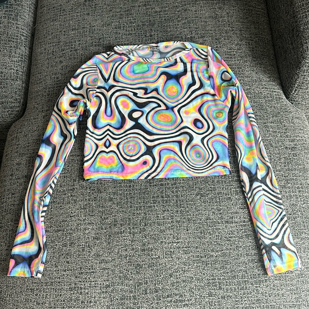 Size small rave/festival crop top